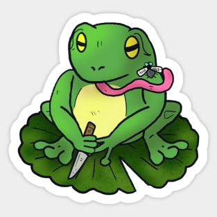 Knife Frog Sticker